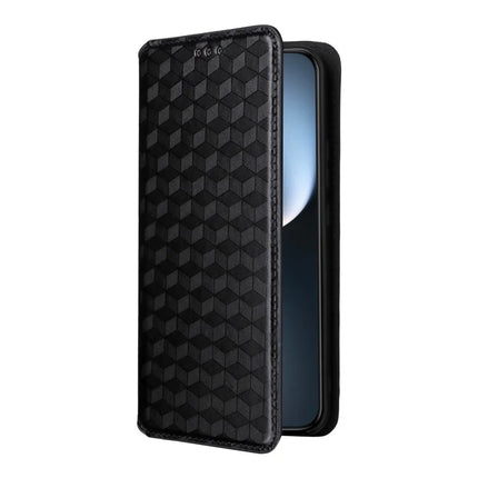 For Honor Magic7 5G Wallet Case Rhombus Imprinted Leather Phone Cover