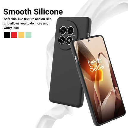 For OnePlus 13 Case Liquid Silicone Phone Back Cover with Hand Strap