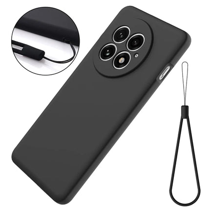 For OnePlus 13 Case Liquid Silicone Phone Back Cover with Hand Strap