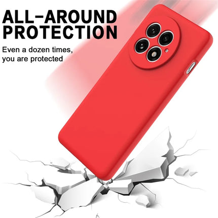 For OnePlus 13 Case Liquid Silicone Phone Back Cover with Hand Strap
