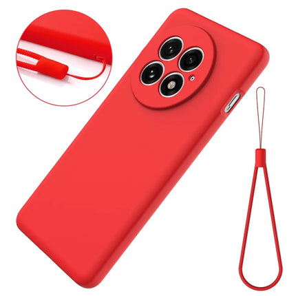 For OnePlus 13 Case Liquid Silicone Phone Back Cover with Hand Strap