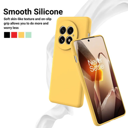 For OnePlus 13 Case Liquid Silicone Phone Back Cover with Hand Strap