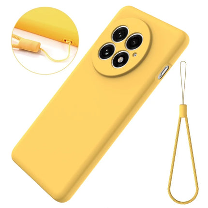 For OnePlus 13 Case Liquid Silicone Phone Back Cover with Hand Strap