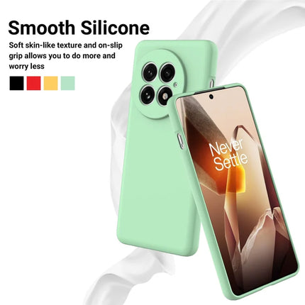 For OnePlus 13 Case Liquid Silicone Phone Back Cover with Hand Strap
