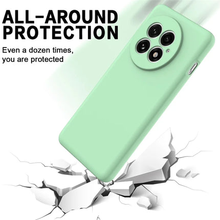 For OnePlus 13 Case Liquid Silicone Phone Back Cover with Hand Strap