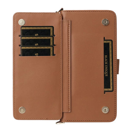 For Honor X9c Smart 5G / X60 5G Wallet Case with Shoulder Strap Leather Phone Cover