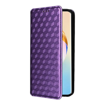 For Honor X9c Smart 5G / X60 5G Wallet Case Rhombus Imprinted Leather Phone Cover