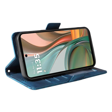 For Motorola Moto G75 5G Wallet Case ENKAY Imprint PU Leather Phone Stand Cover with Tempered Glass