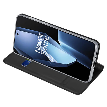 For OnePlus Ace 5 Pro 5G / OnePlus 13R 5G / OnePlus Ace 5 5G Case DUX DUCIS Skin Pro Series Leather Stand Cover Card Holder