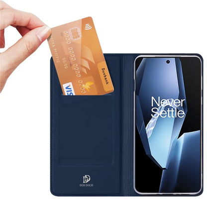 For OnePlus Ace 5 Pro 5G / OnePlus 13R 5G / OnePlus Ace 5 5G Case DUX DUCIS Skin Pro Series Leather Stand Cover Card Holder