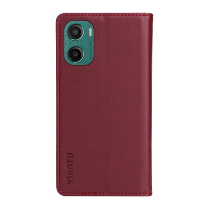 For Motorola Moto G05 4G Wallet Case YIKATU YK- 001 PU Leather Phone Cover with Stand