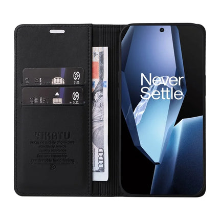 For OnePlus Ace 5G Wallet Case YIKATU YK- 001 PU Leather Phone Cover with Stand