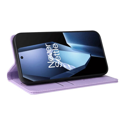 For OnePlus Ace 5G Wallet Case YIKATU YK- 001 PU Leather Phone Cover with Stand -  Light Purple