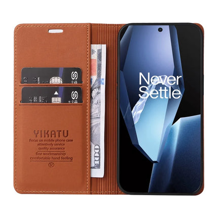 For OnePlus Ace 5G Wallet Case YIKATU YK- 001 PU Leather Phone Cover with Stand