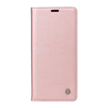 For OnePlus Ace 5G Wallet Case YIKATU YK- 001 PU Leather Phone Cover with Stand -  Rose Gold