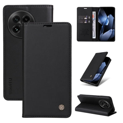 For OnePlus 13 Wallet Case YIKATU YK- 001 PU Leather Phone Cover with Stand - Black