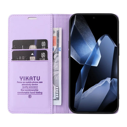 For OnePlus 13 Wallet Case YIKATU YK- 001 PU Leather Phone Cover with Stand -  Light Purple
