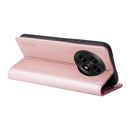 For OnePlus 13 Wallet Case YIKATU YK- 001 PU Leather Phone Cover with Stand -  Rose Gold