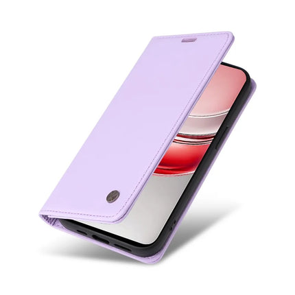 For Realme C75 Wallet Case YIKATU YK- 001 PU Leather Phone Cover with Stand -  Light Purple