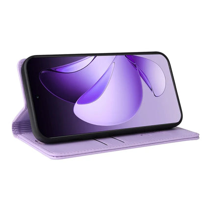 For Oppo Reno13 Pro 5G Wallet Case YIKATU YK- 001 PU Leather Phone Cover with Stand -  Light Purple