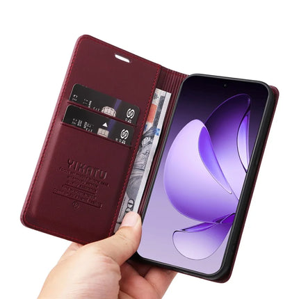 For Oppo Reno13 Pro 5G Wallet Case YIKATU YK- 001 PU Leather Phone Cover with Stand