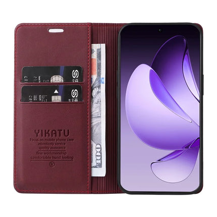 For Oppo Reno13 Pro 5G Wallet Case YIKATU YK- 001 PU Leather Phone Cover with Stand