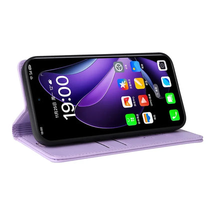 For Oppo Reno13 5G (Global) Wallet Case YIKATU YK- 001 PU Leather Phone Cover with Stand -  Light Purple