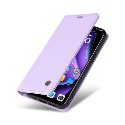 For Oppo Reno13 5G (Global) Wallet Case YIKATU YK- 001 PU Leather Phone Cover with Stand -  Light Purple
