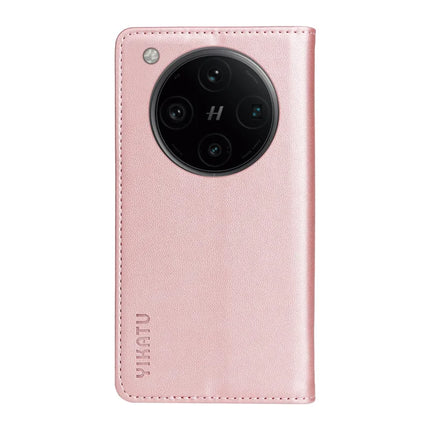 For Oppo Find X8 Pro 5G Wallet Case YIKATU YK- 001 PU Leather Phone Cover with Stand -  Rose Gold