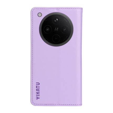 For Oppo Find X8 5G Wallet Case YIKATU YK- 001 PU Leather Phone Cover with Stand -  Light Purple