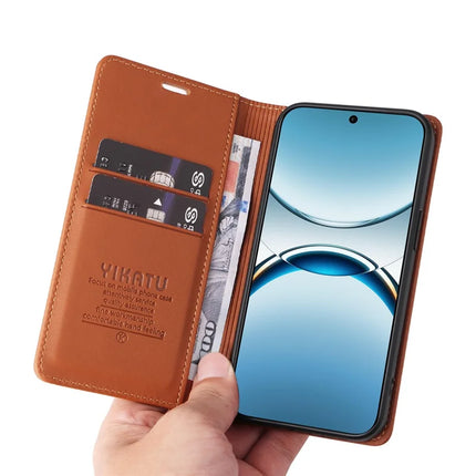 For Oppo Find X8 5G Wallet Case YIKATU YK- 001 PU Leather Phone Cover with Stand