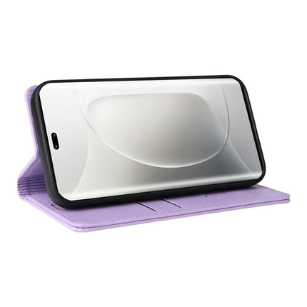 For Honor 300 Ultra / Honor 300 Pro Wallet Case YIKATU YK- 001 PU Leather Phone Cover with Stand -  Light Purple