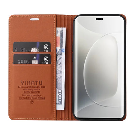 For Honor 300 Ultra / Honor 300 Pro Wallet Case YIKATU YK- 001 PU Leather Phone Cover with Stand