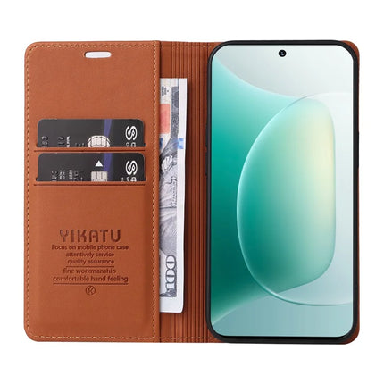 For Honor 300 Wallet Case YIKATU YK- 001 PU Leather Phone Cover with Stand