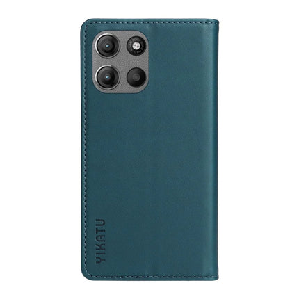 For Motorola Moto G15 4G Wallet Case YIKATU YK- 001 PU Leather Phone Cover with Stand