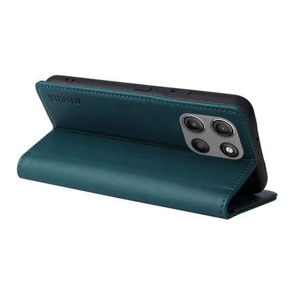 For Motorola Moto G15 4G Wallet Case YIKATU YK- 001 PU Leather Phone Cover with Stand