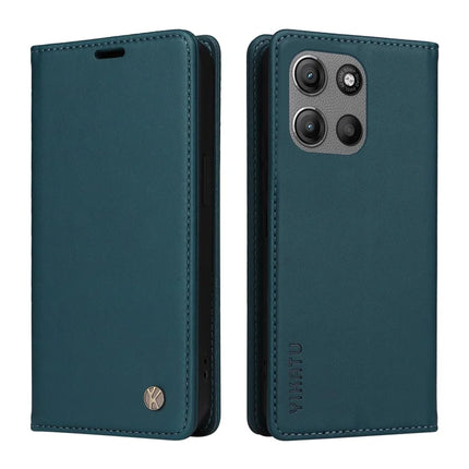 For Motorola Moto G15 4G Wallet Case YIKATU YK- 001 PU Leather Phone Cover with Stand