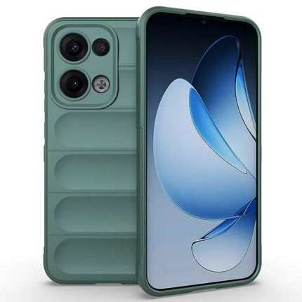 For Oppo Reno13 5G (Global) Case Anti-Drop Soft TPU Rugged Phone Back Cover - Green