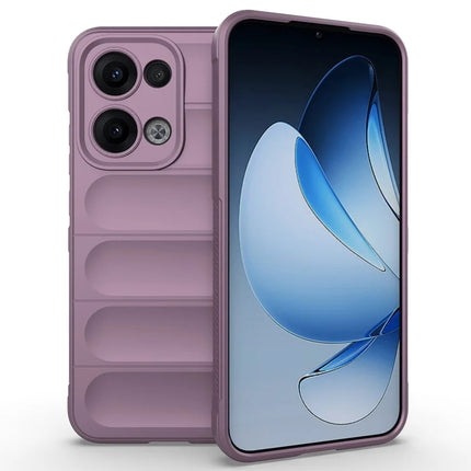 For Oppo Reno13 5G (Global) Case Anti-Drop Soft TPU Rugged Phone Back Cover - Light Purple