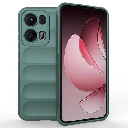 For Oppo Reno13 Pro 5G Case Anti-Drop Soft TPU Rugged Phone Back Cover - Green