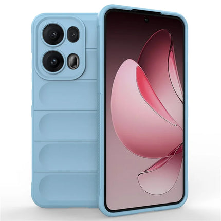 For Oppo Reno13 Pro 5G Case Anti-Drop Soft TPU Rugged Phone Back Cover - Baby Blue