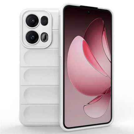 For Oppo Reno13 Pro 5G Case Anti-Drop Soft TPU Rugged Phone Back Cover - White