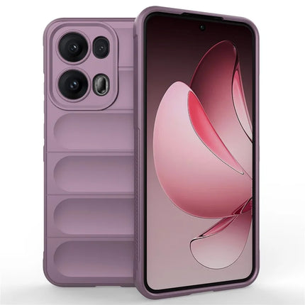 For Oppo Reno13 Pro 5G Case Anti-Drop Soft TPU Rugged Phone Back Cover - Light Purple