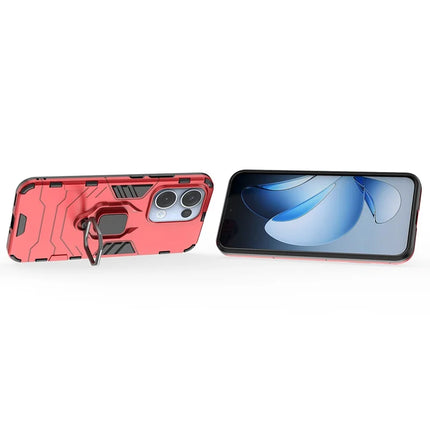 For Oppo Reno13 5G (Global) Case PC + TPU Protective Phone Cover with Ring Kickstand