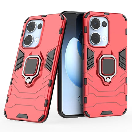 For Oppo Reno13 5G (Global) Case PC + TPU Protective Phone Cover with Ring Kickstand