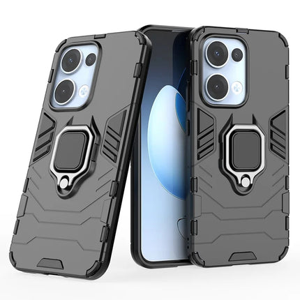 For Oppo Reno13 5G (Global) Case PC + TPU Protective Phone Cover with Ring Kickstand