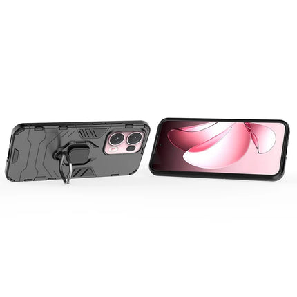 For Oppo Reno13 Pro 5G Case PC + TPU Protective Phone Cover with Ring Kickstand
