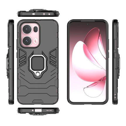 For Oppo Reno13 Pro 5G Case PC + TPU Protective Phone Cover with Ring Kickstand