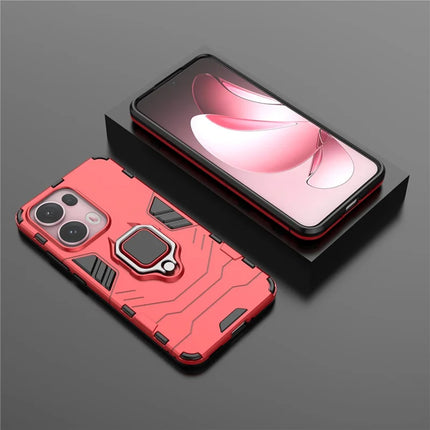 For Oppo Reno13 Pro 5G Case PC + TPU Protective Phone Cover with Ring Kickstand