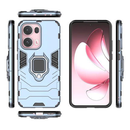 For Oppo Reno13 Pro 5G Case PC + TPU Protective Phone Cover with Ring Kickstand